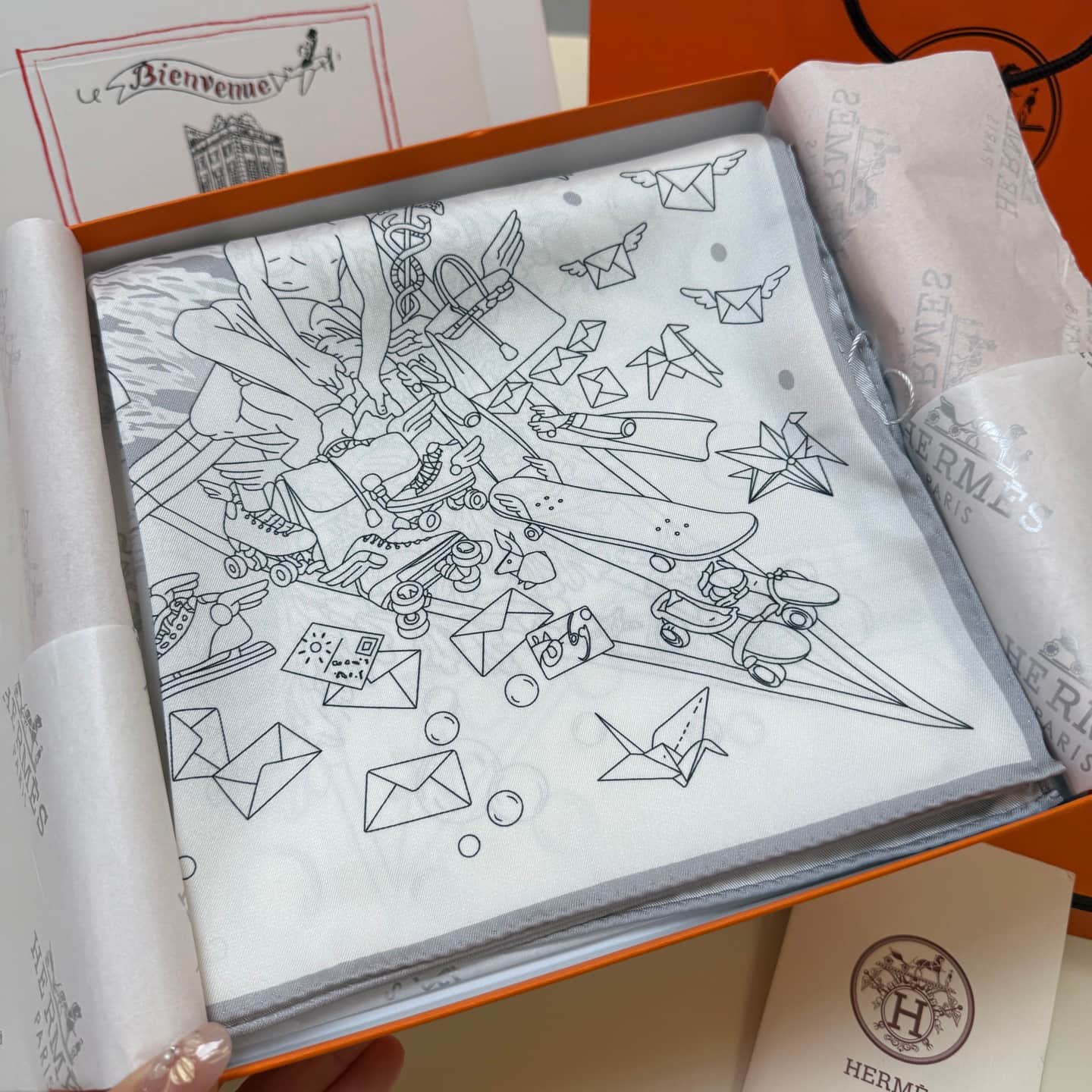 Hermes Silk Flagship Scarf 90