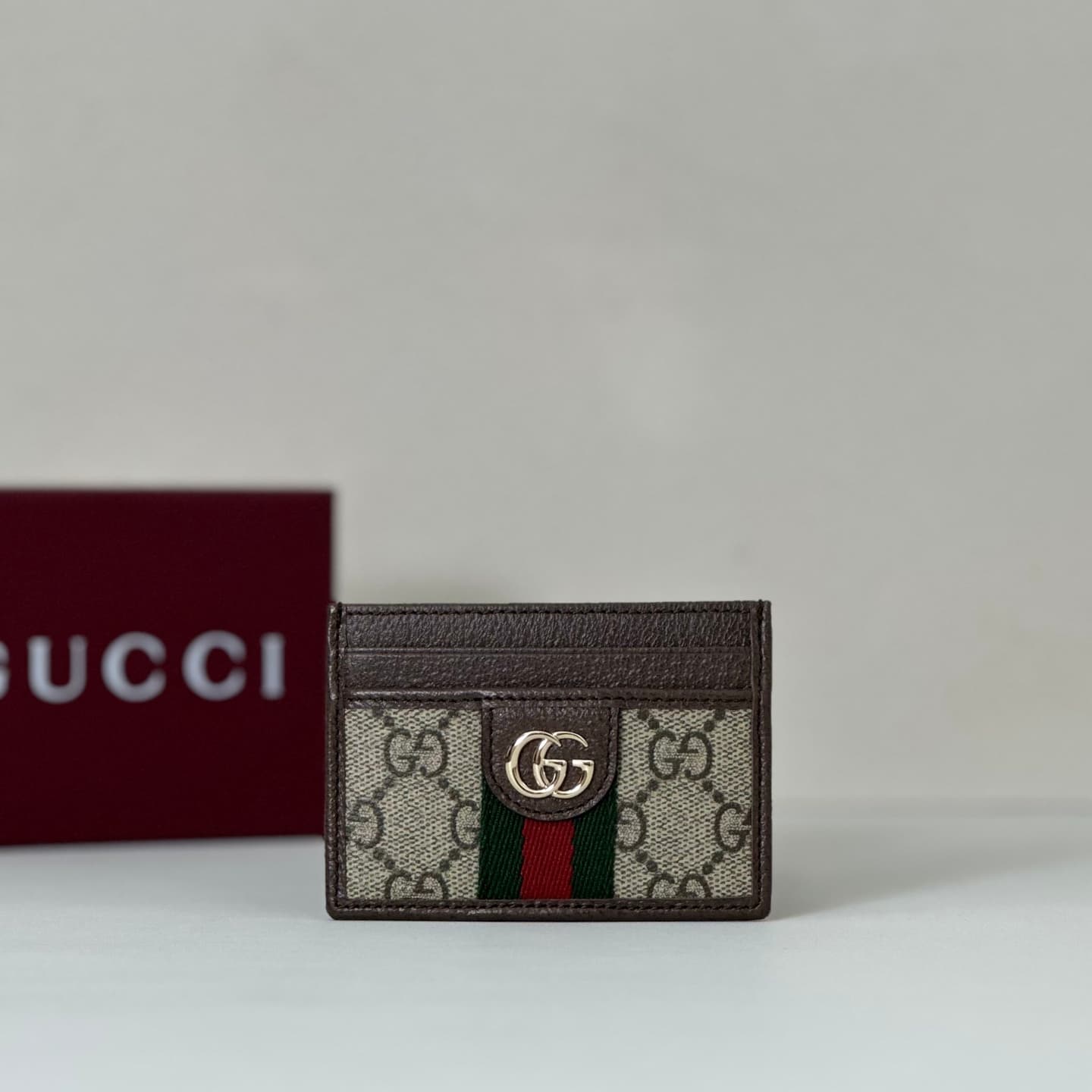 Gucci Ophidia card case wallet Coffee 838486 High