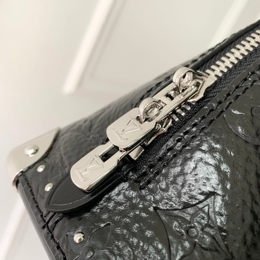 Louis Vuitton Alma Trunk BB in Monogram Saga Noir calfskin M27812 High