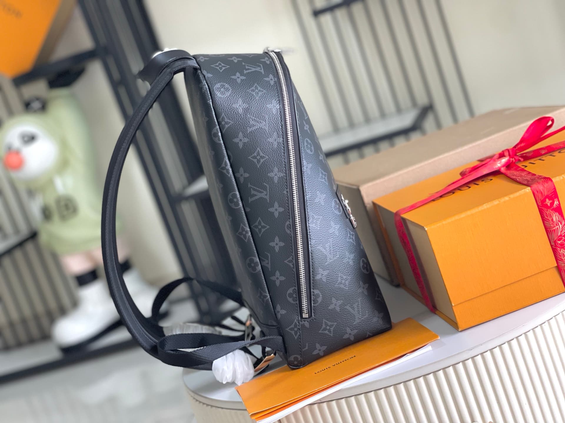 Louis Vuitton Discovery Slim Backpack Monogram Eclipse coated canvas M14020 TOP
