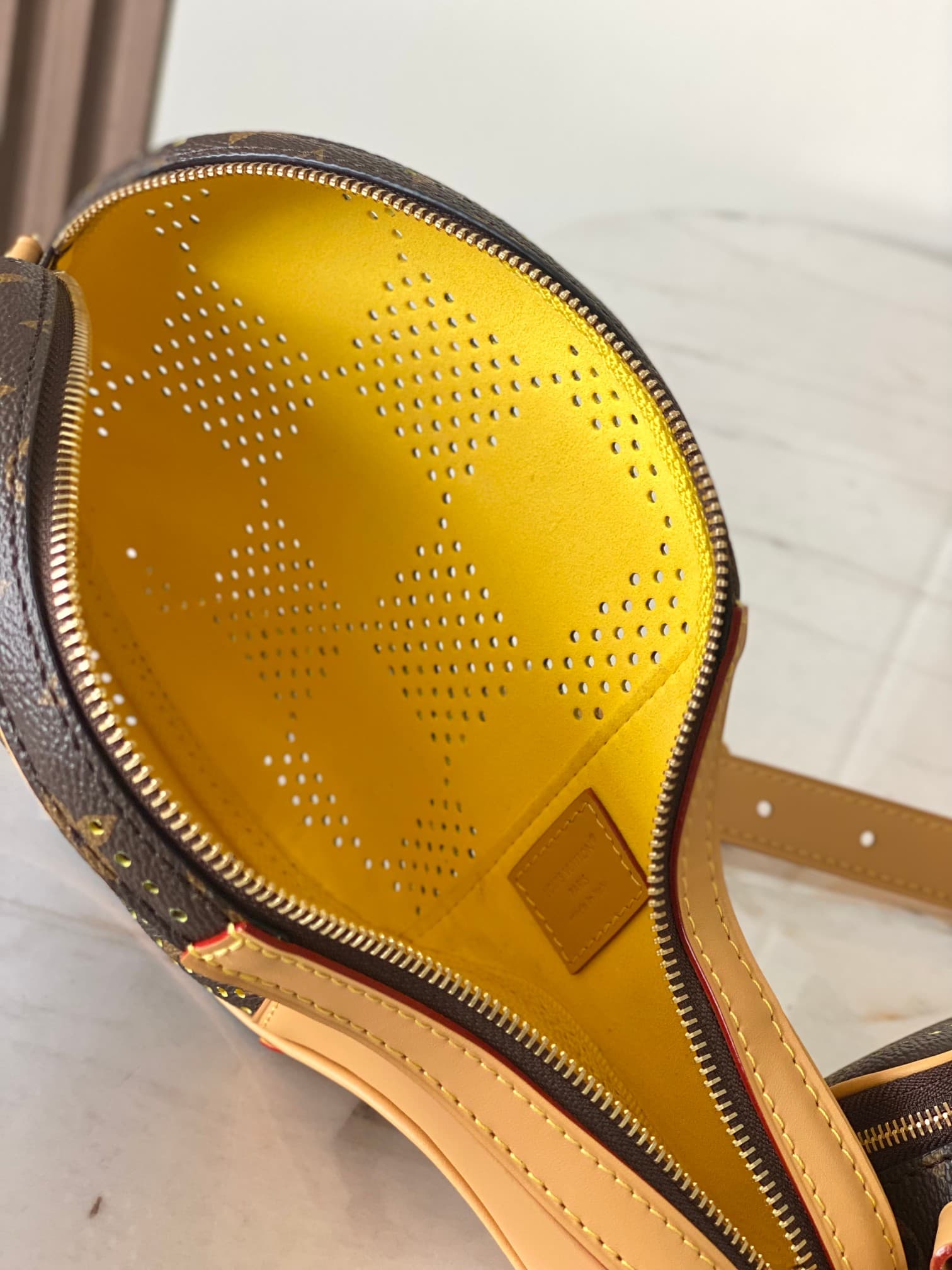 Louis Vuitton Ping Pong Bag Monogram/Yellow Grid coated canvas M29324 TOP