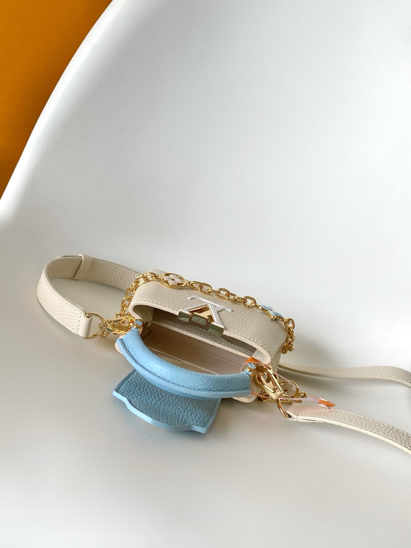 Louis Vuitton Capucines Mini Quartz/Washed Blue/Snow Taurillon leather M2A443 TOP