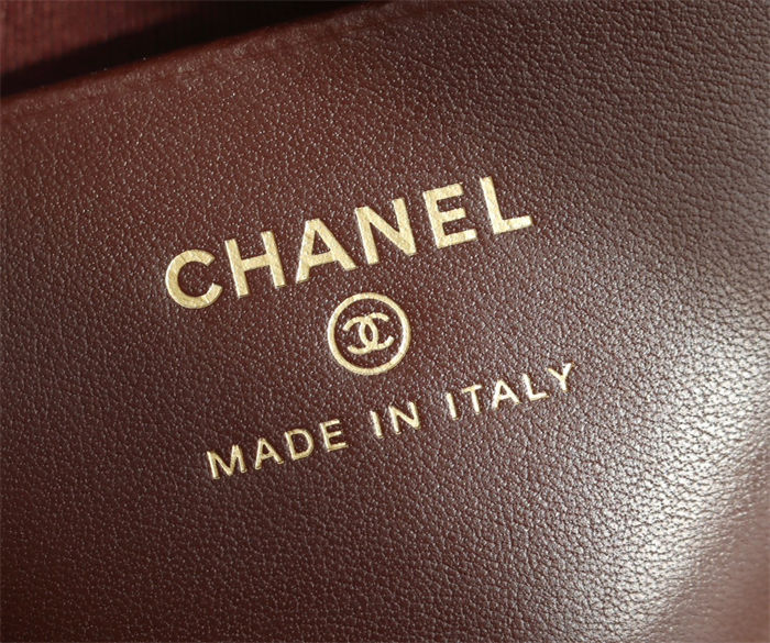 Chanel HOBO CLUTCH Grained Shiny Calfskin & Gold-Tone Metal TOP