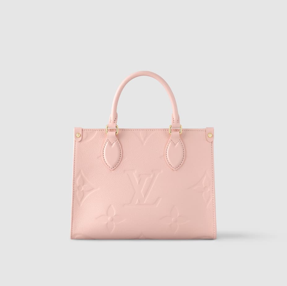 Louis Vuitton OnTheGo PM Monogram Empreinte Leather Pink Opale M47135 Top
