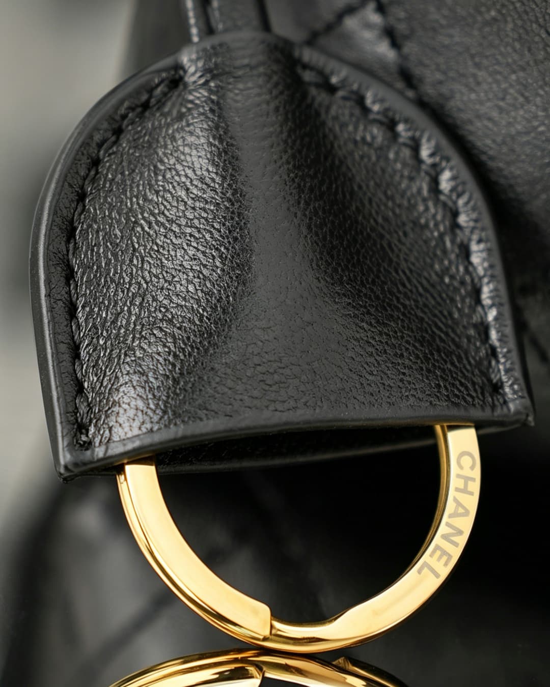 Chanel Clutch with Leather Strap Lambskin & Gold-tone Metal AP5228 Black A