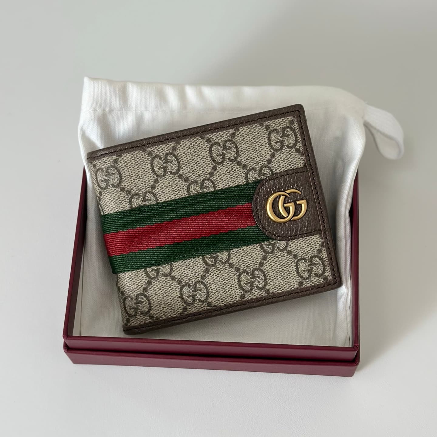 Gucci Ophidia bi-fold wallet Coffee 834271 High