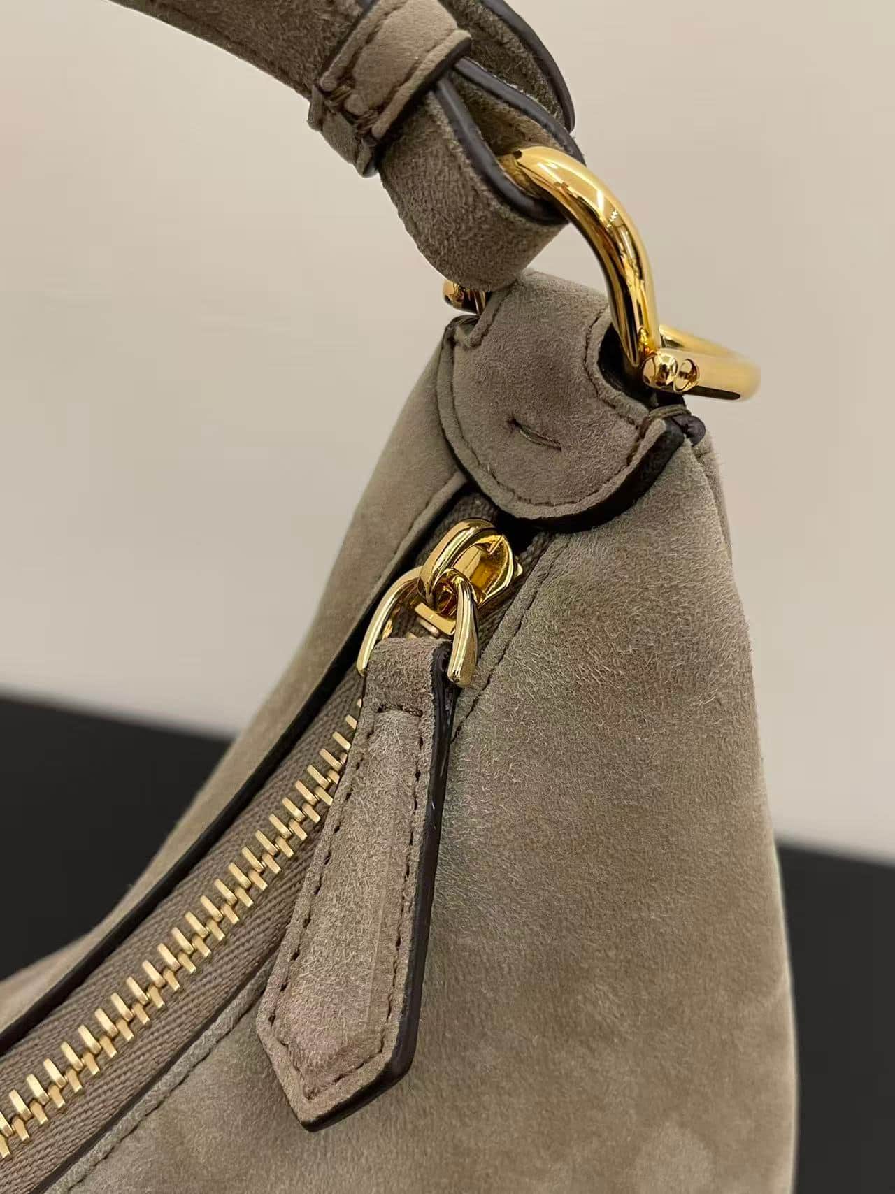 Fendigraphy Medium Suede Bag High
