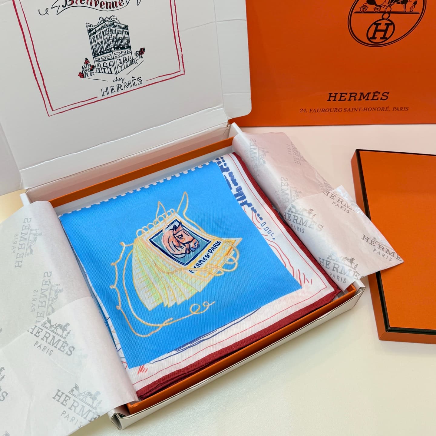 Hermes Chevaloscope Scarf 90