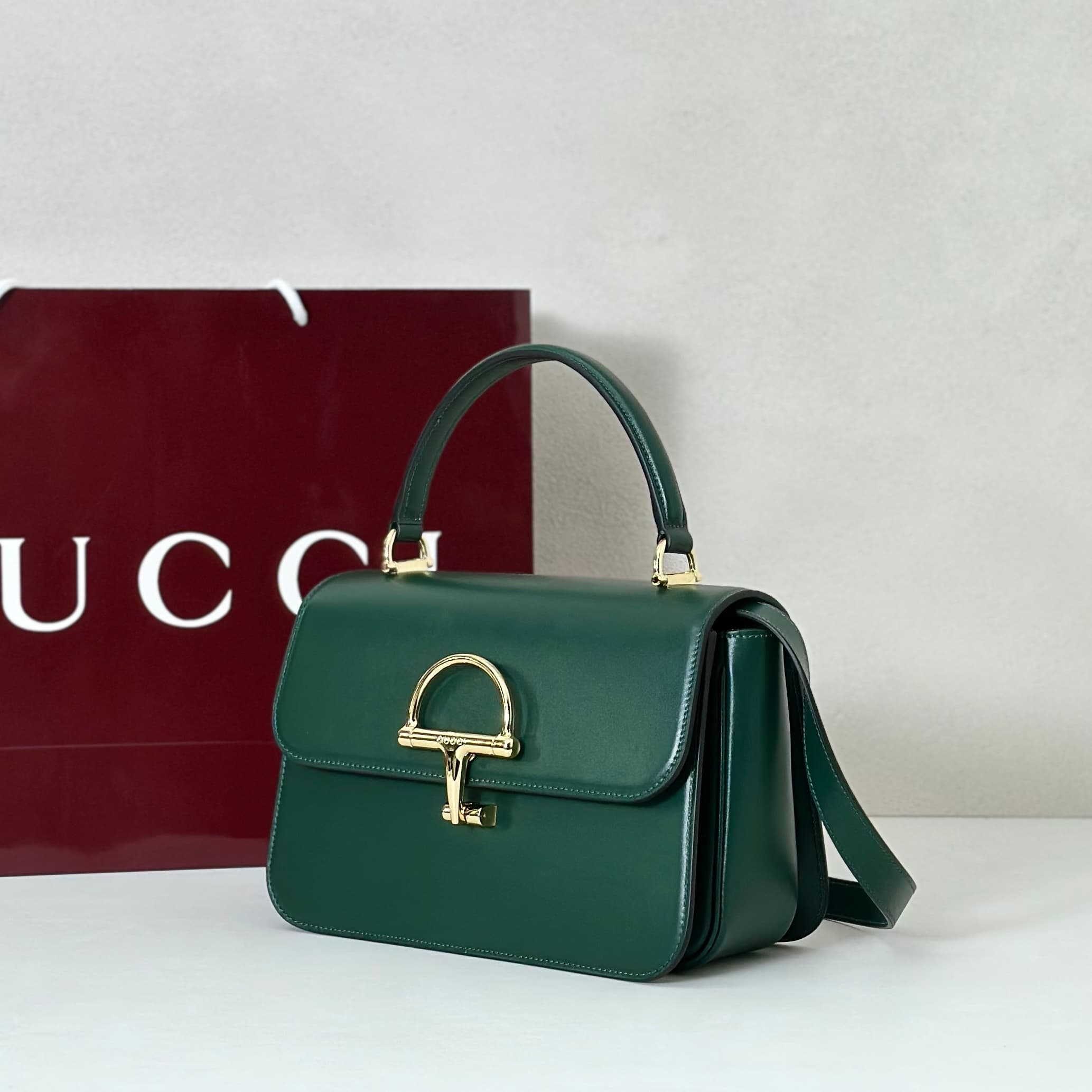 Gucci Siena medium top handle bag 855535 Grean High