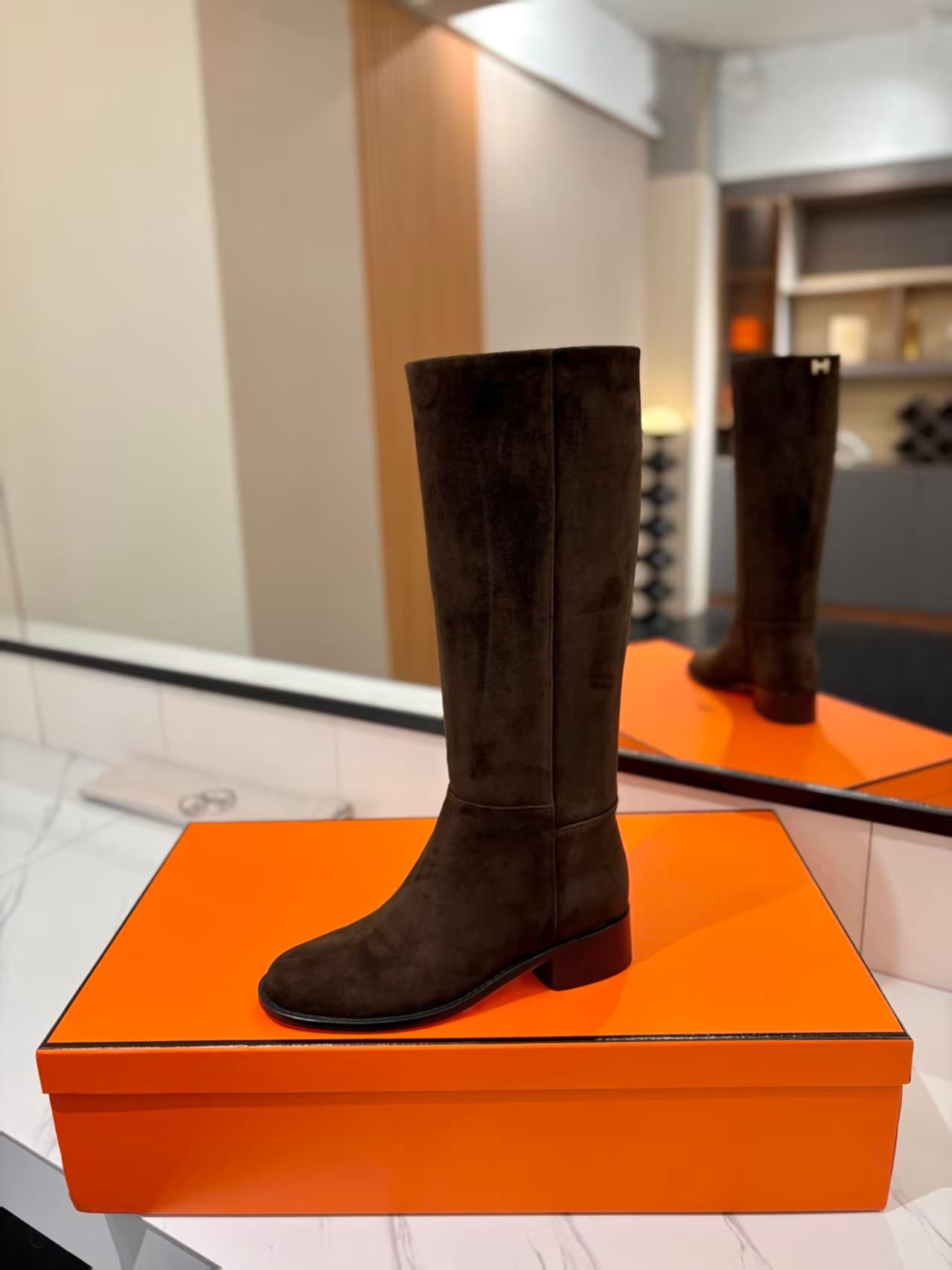 Hermès Suede Boots