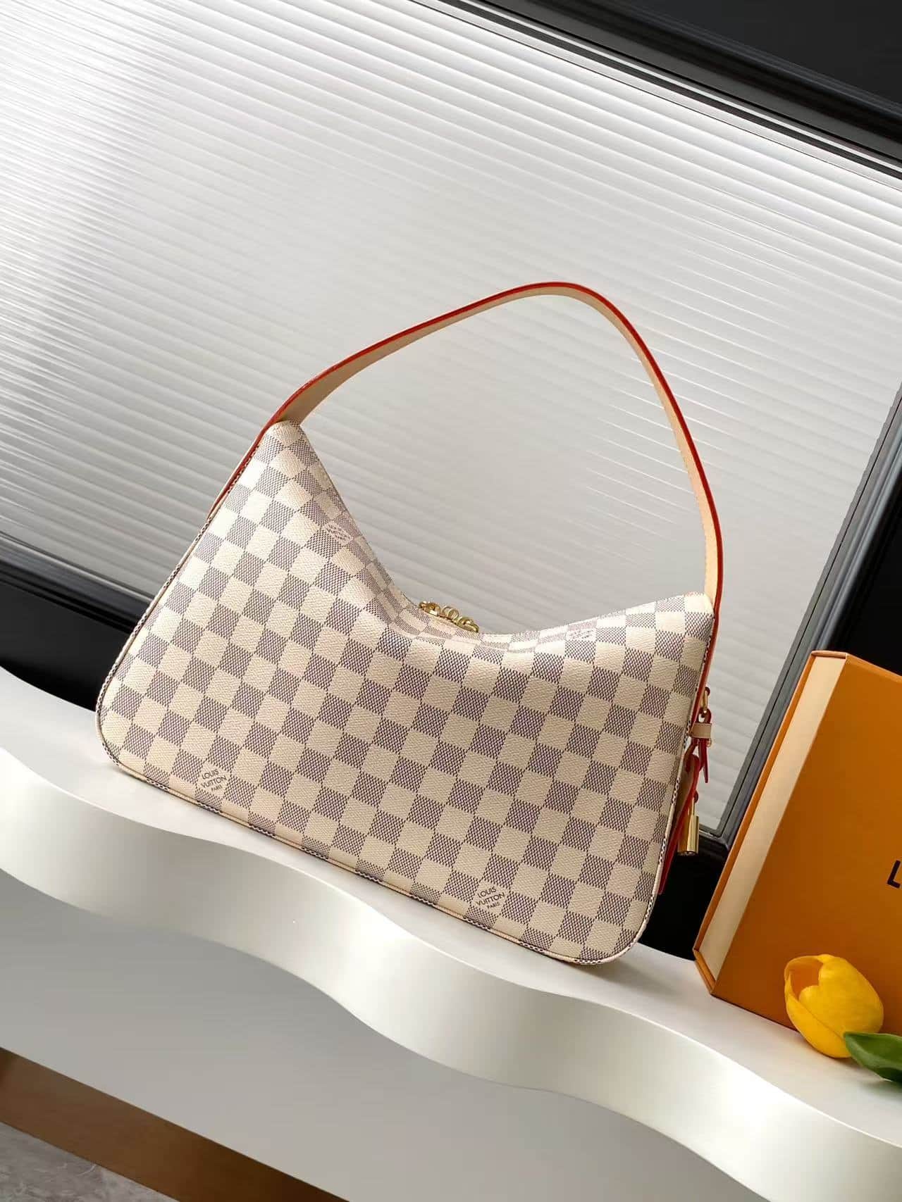 Louis Vuitton Slouchy PM Damier Azur Coated canvas N00116 High
