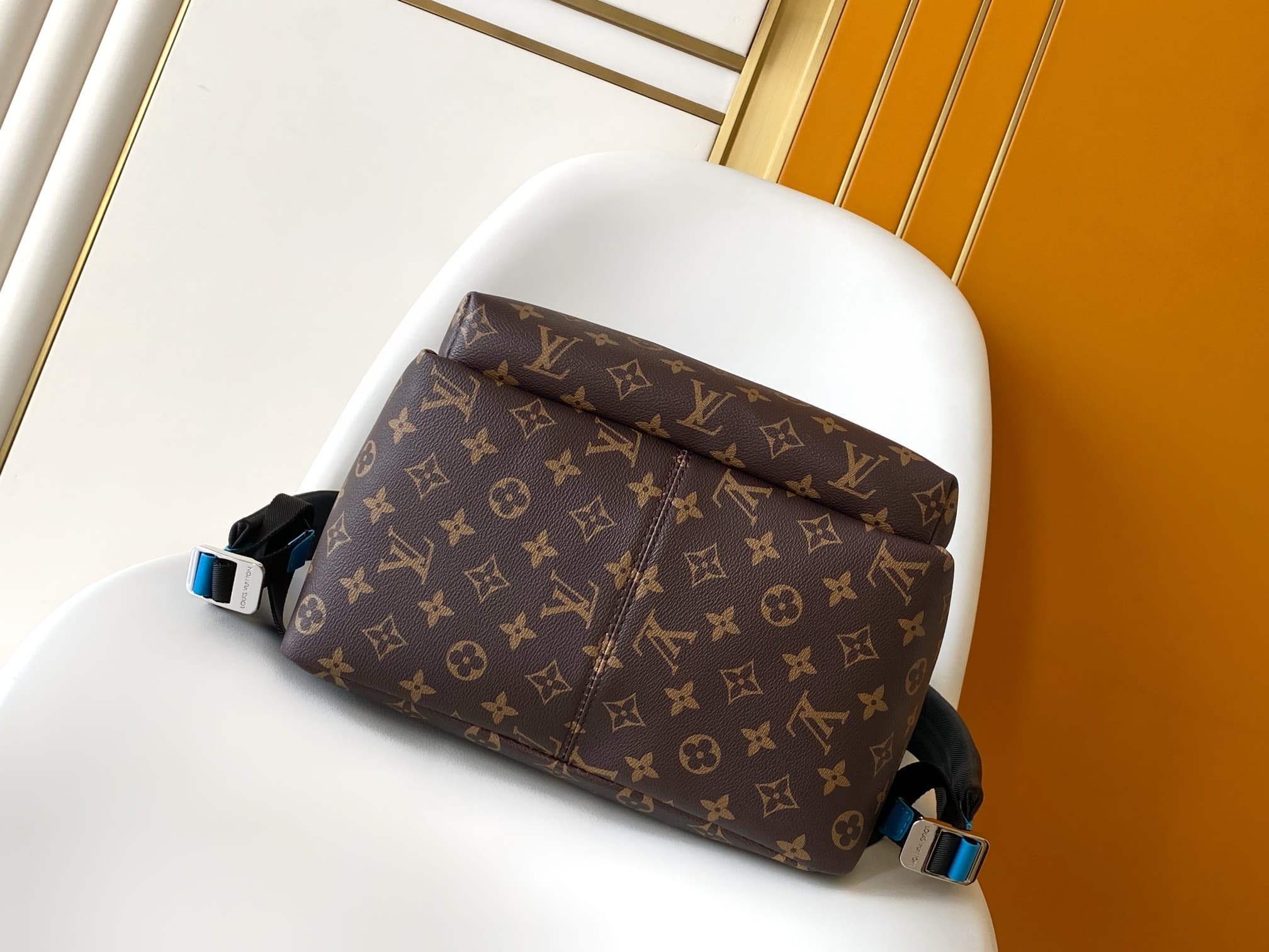 Louis Vuitton Discovery Backpack PM Blue Monogram Pigment coated canvas M28025 High