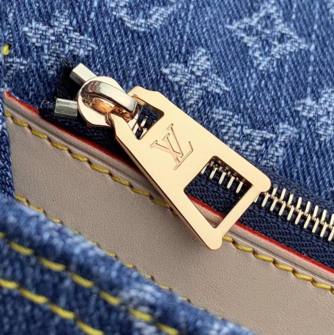 Louis Vuitton Diane Denim Blue M13070 High