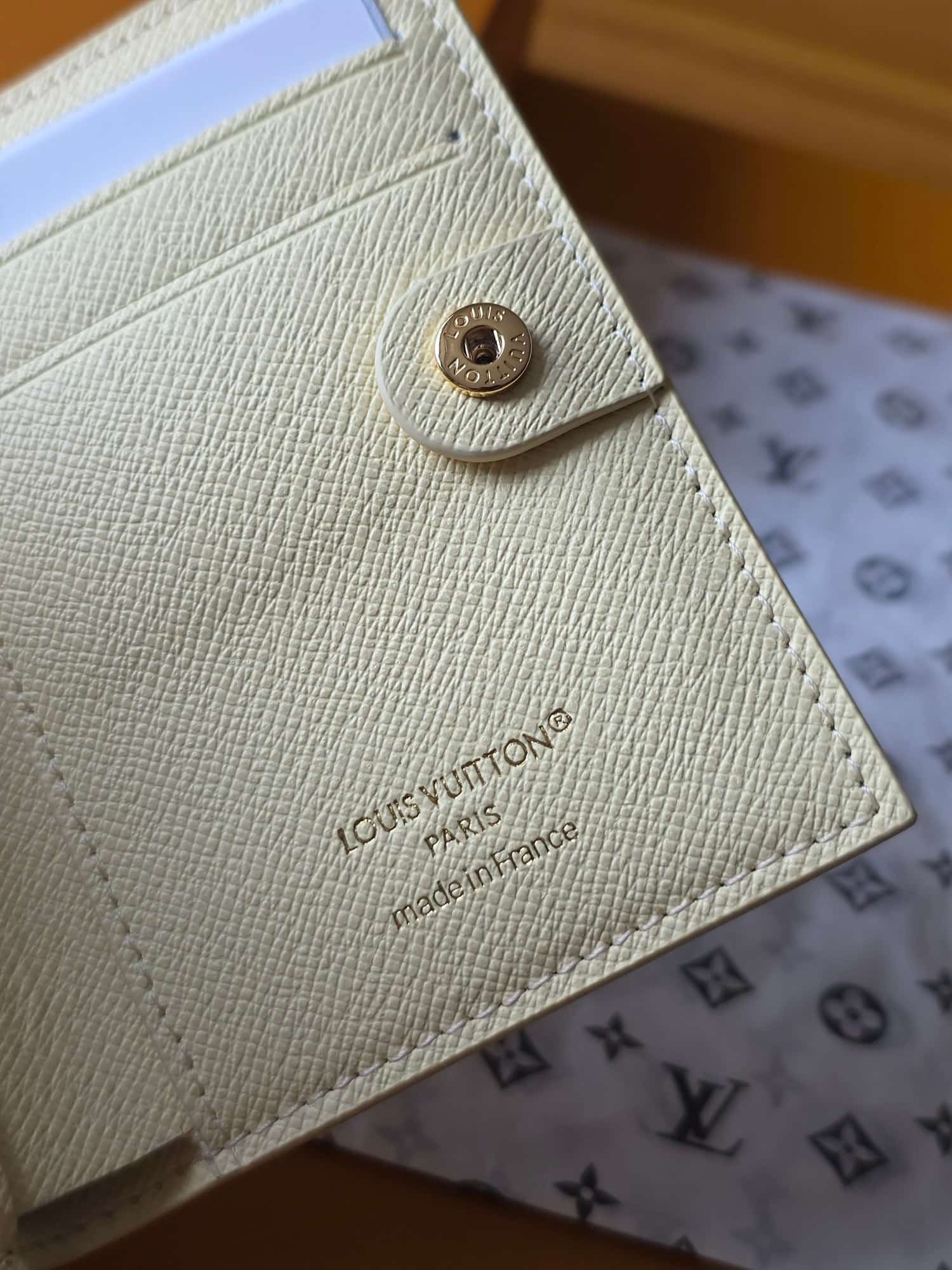 Louis Vuitton Lisa Wallet LV Stamp Banana Coated canvas M29455 High