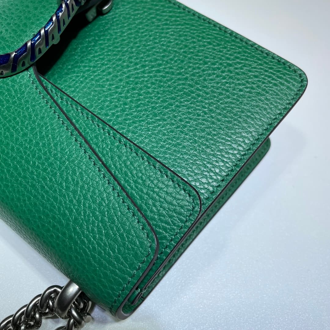 DIONYSUS MEDIUM RECTANGULAR BAG 499623 Leather Green High