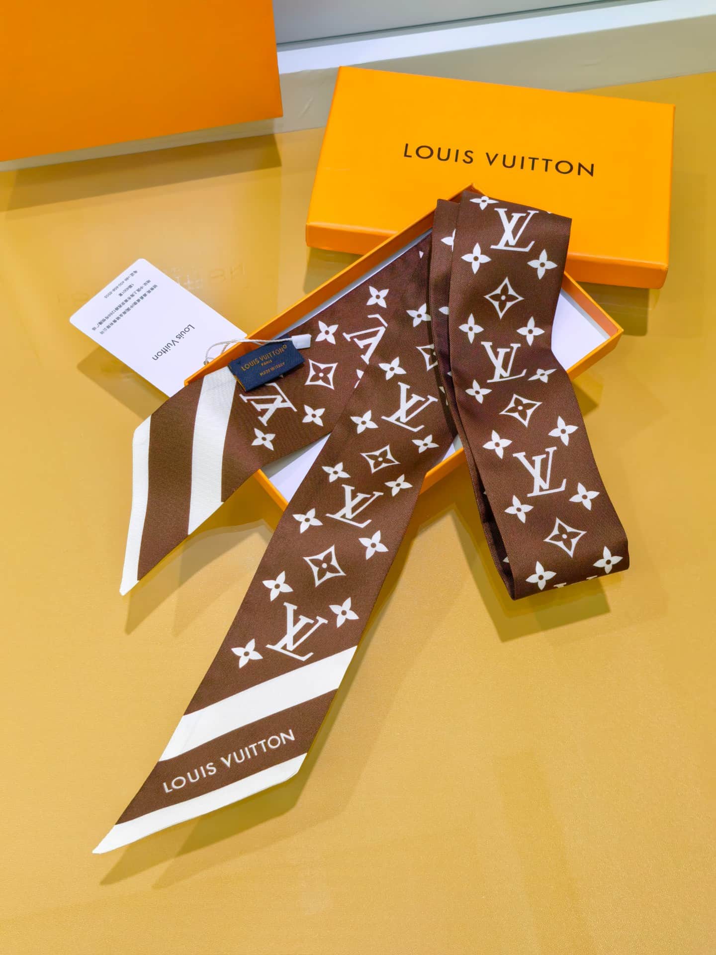Louis Vuitton Monogram Silhouette BB Bandeau Silk Twilly