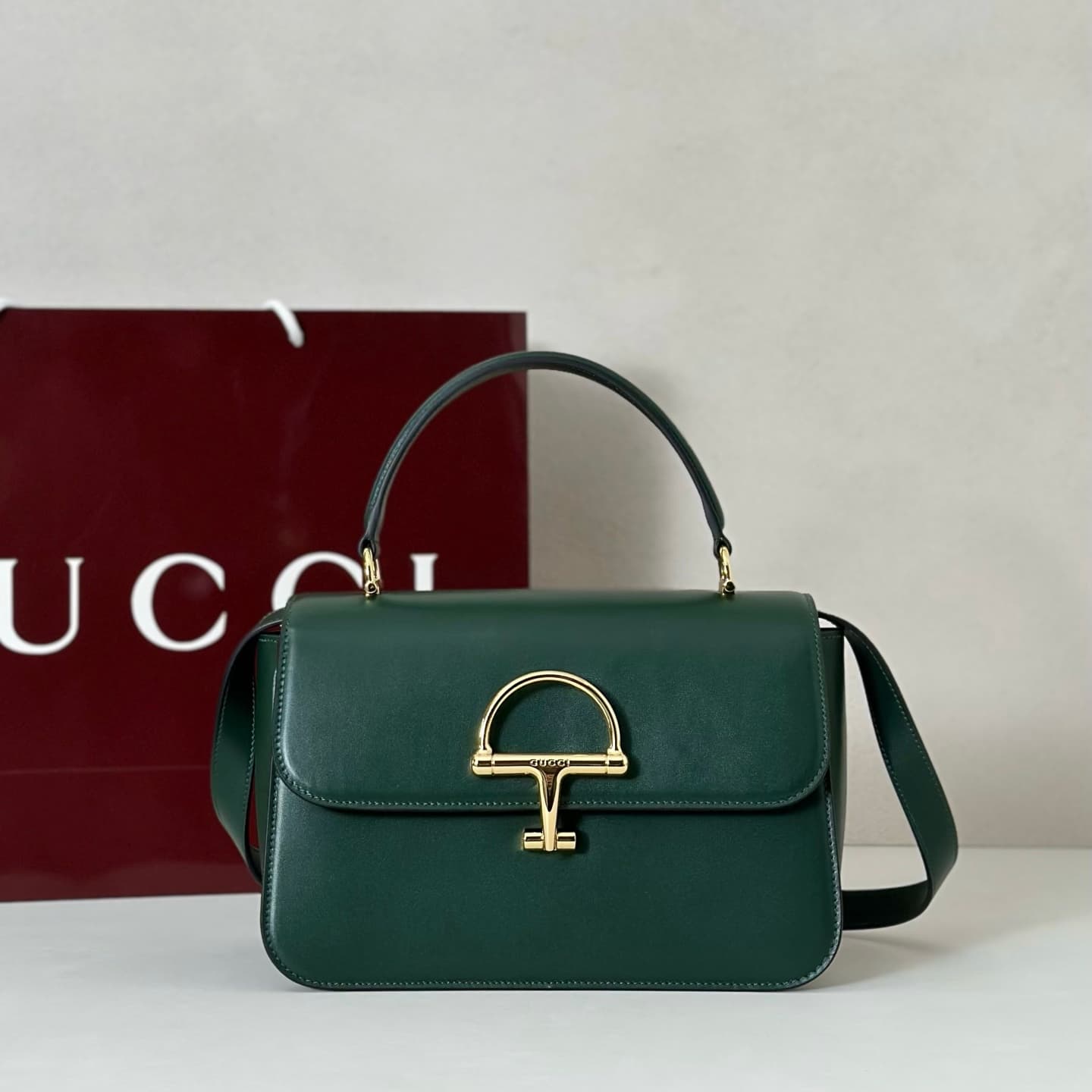 Gucci Siena medium top handle bag 855535 Grean High
