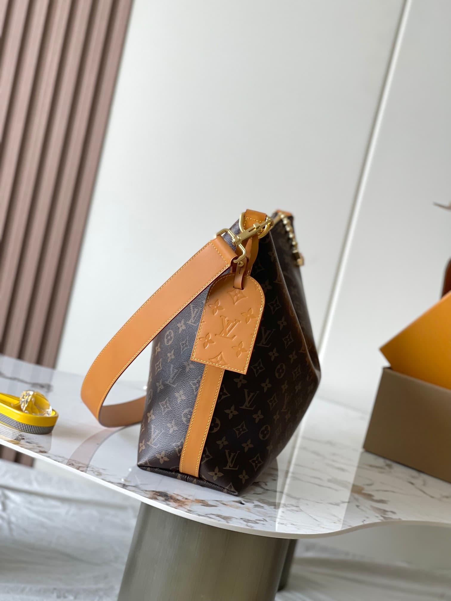 Louis Vuitton Vagabond Hobo Monogram Coated Canvas M14018 TOP