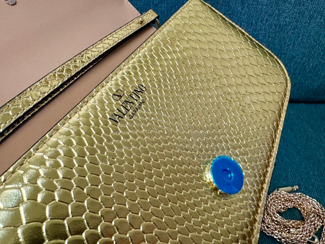 Valentino Garavani MINILOC small shoulder bag 1133S Calfskin Gold High