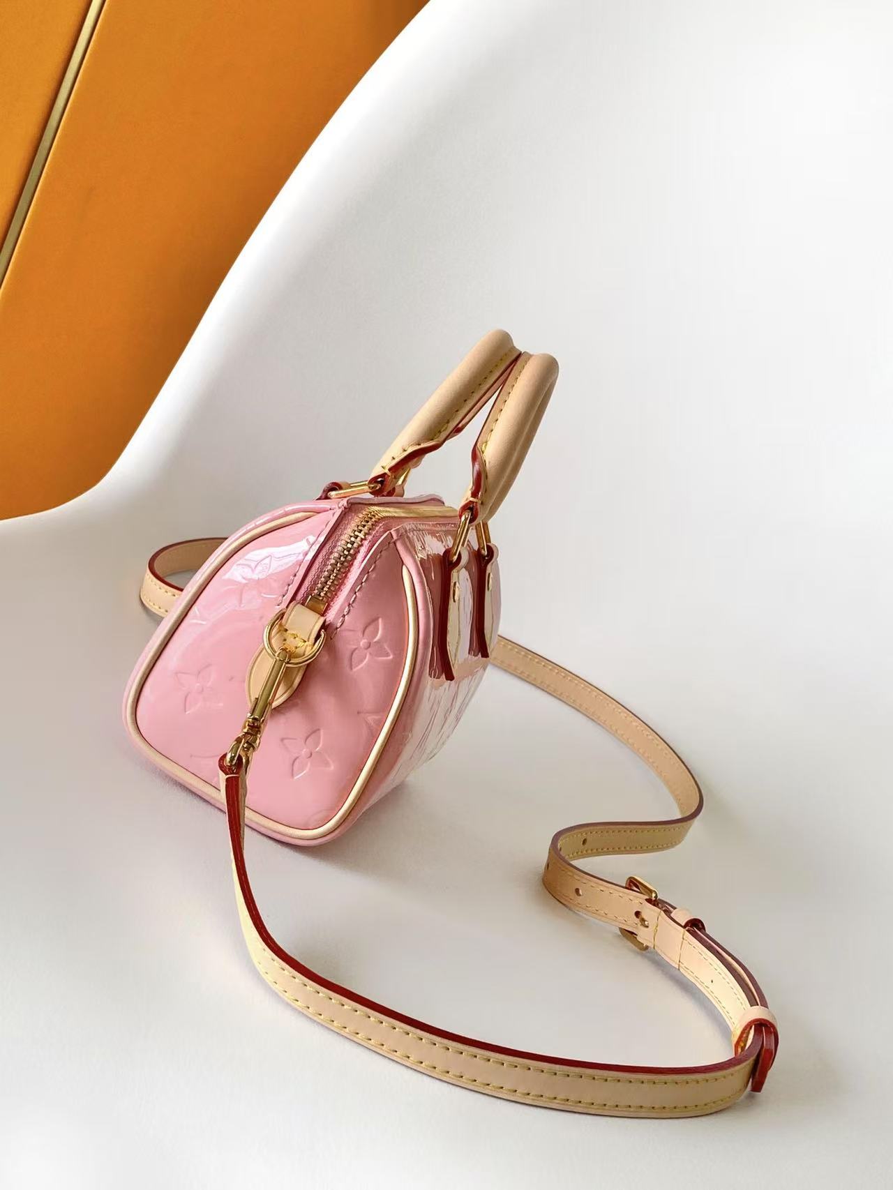Louis Vuitton Nano Speedy Bag Monogram Vernis Calfskin High