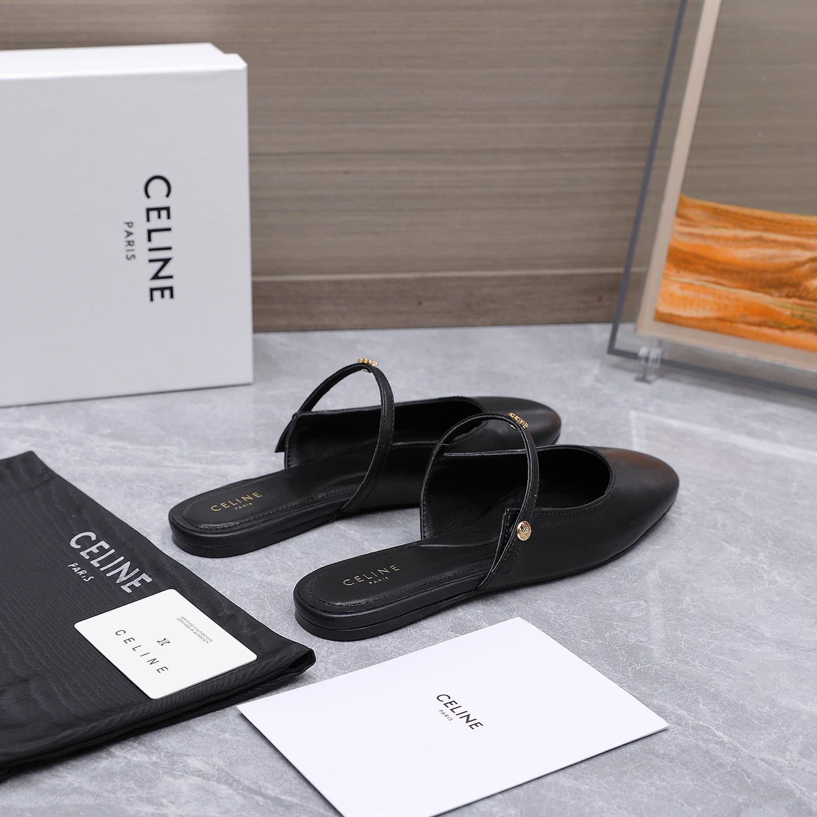 Celine Macaron Mules Women