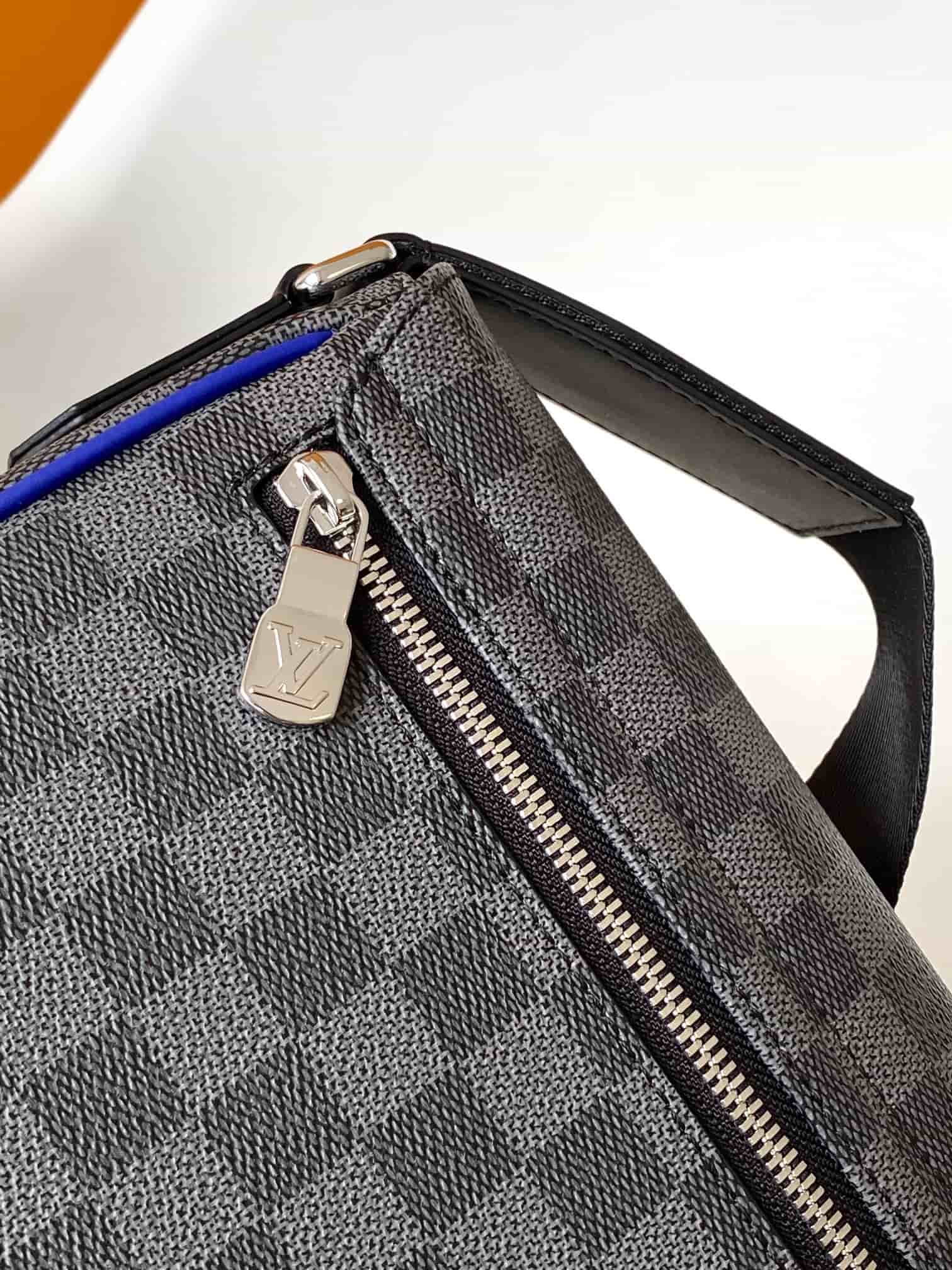Louis Vuitton District Messenger Indigo Blue Damier Graphite coated canvas N00085 High