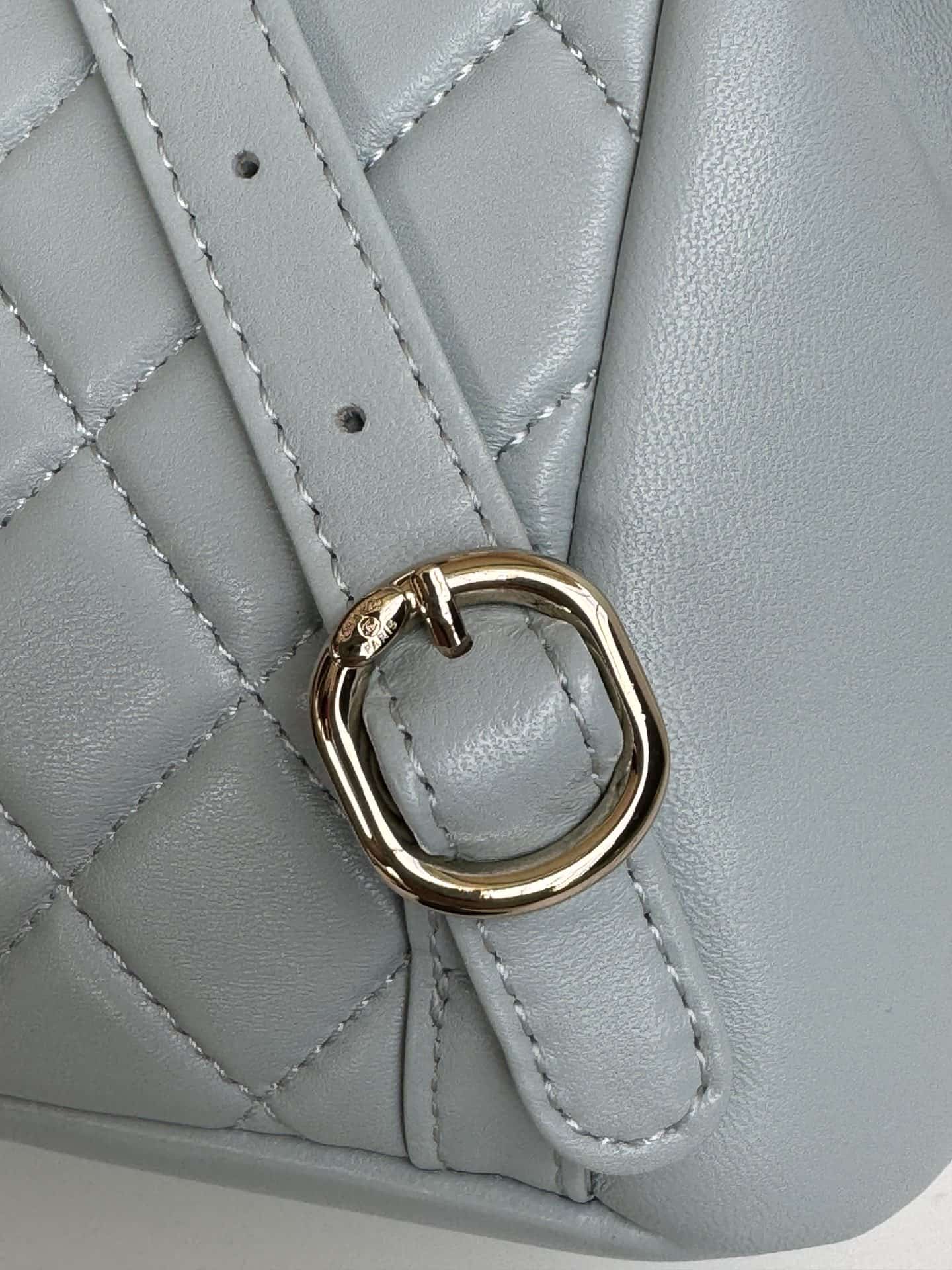 Chanel Small Quilted Duma Backpack Lambskin AS2908 Blue High
