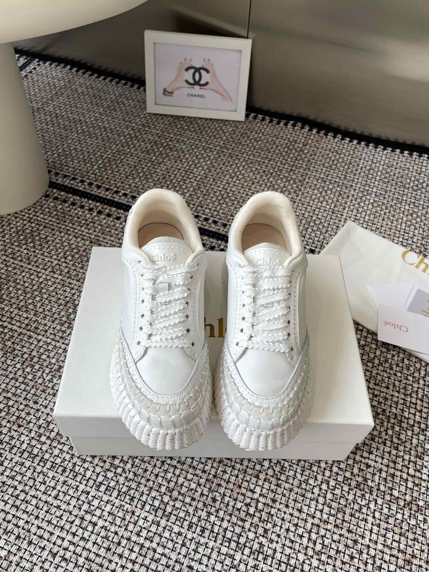 Chloe Nama Wedge Sneaker shoes Women