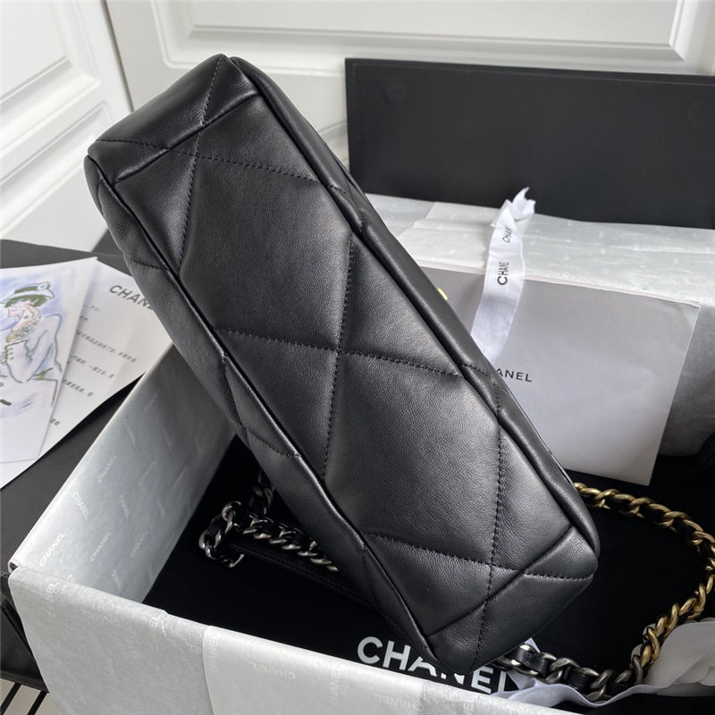 Large Chanel 19 Flap Bag Lambskin High