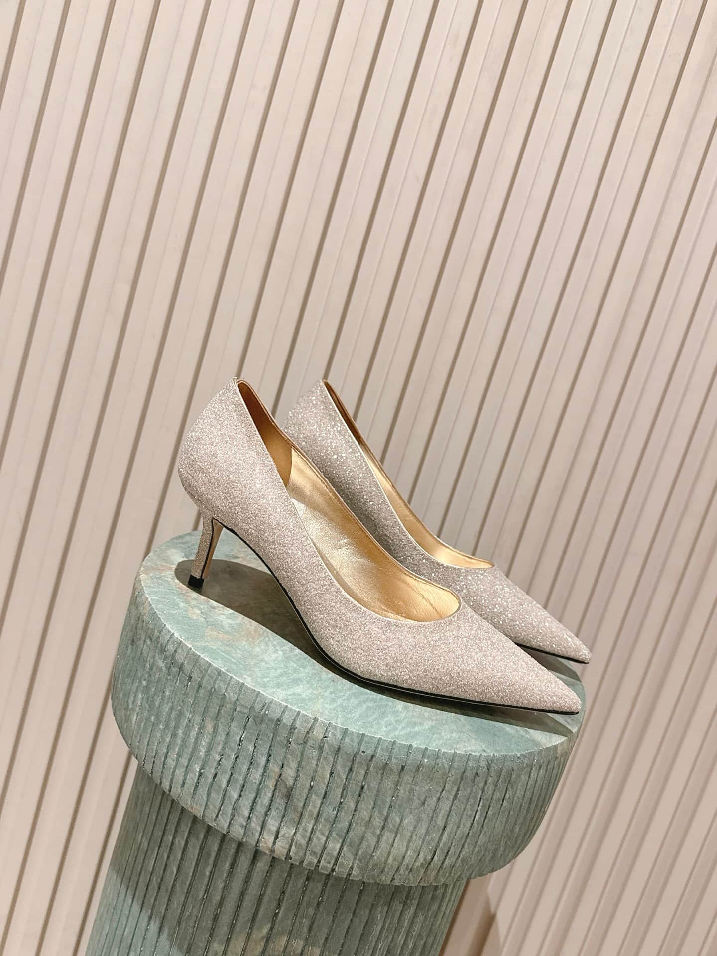 Jimmy Choo Glitter Glitter Accents Pumps
