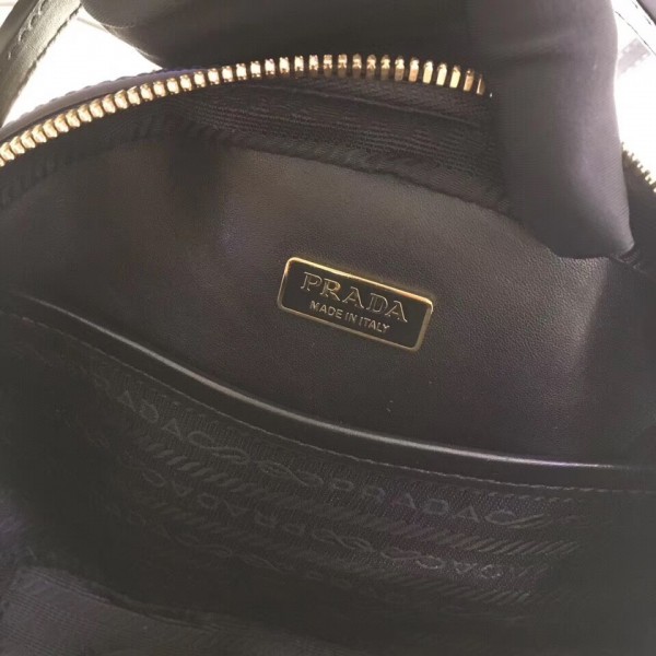 Prada Odette Black Saffiano Leather Bag High