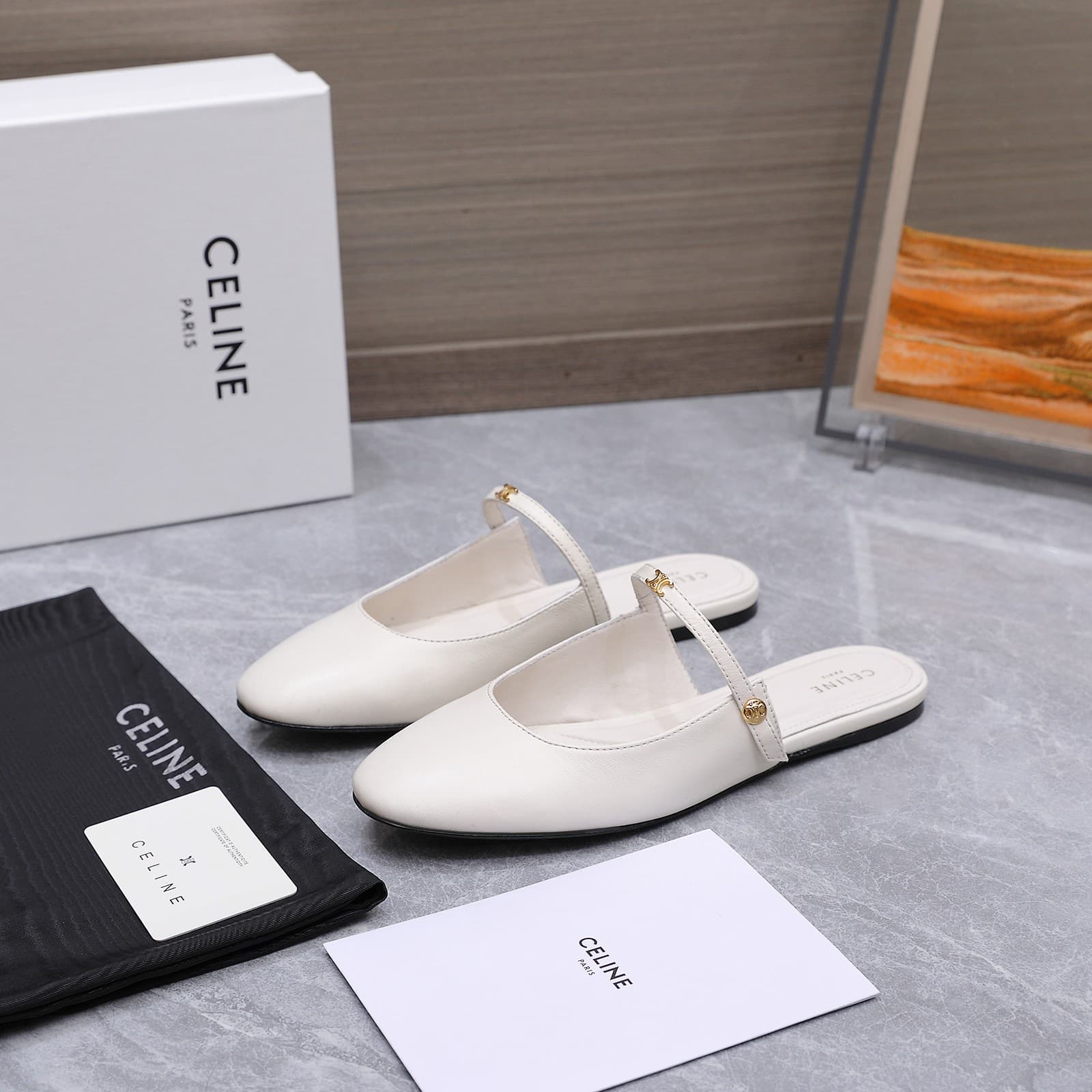 Celine Macaron Mules Women