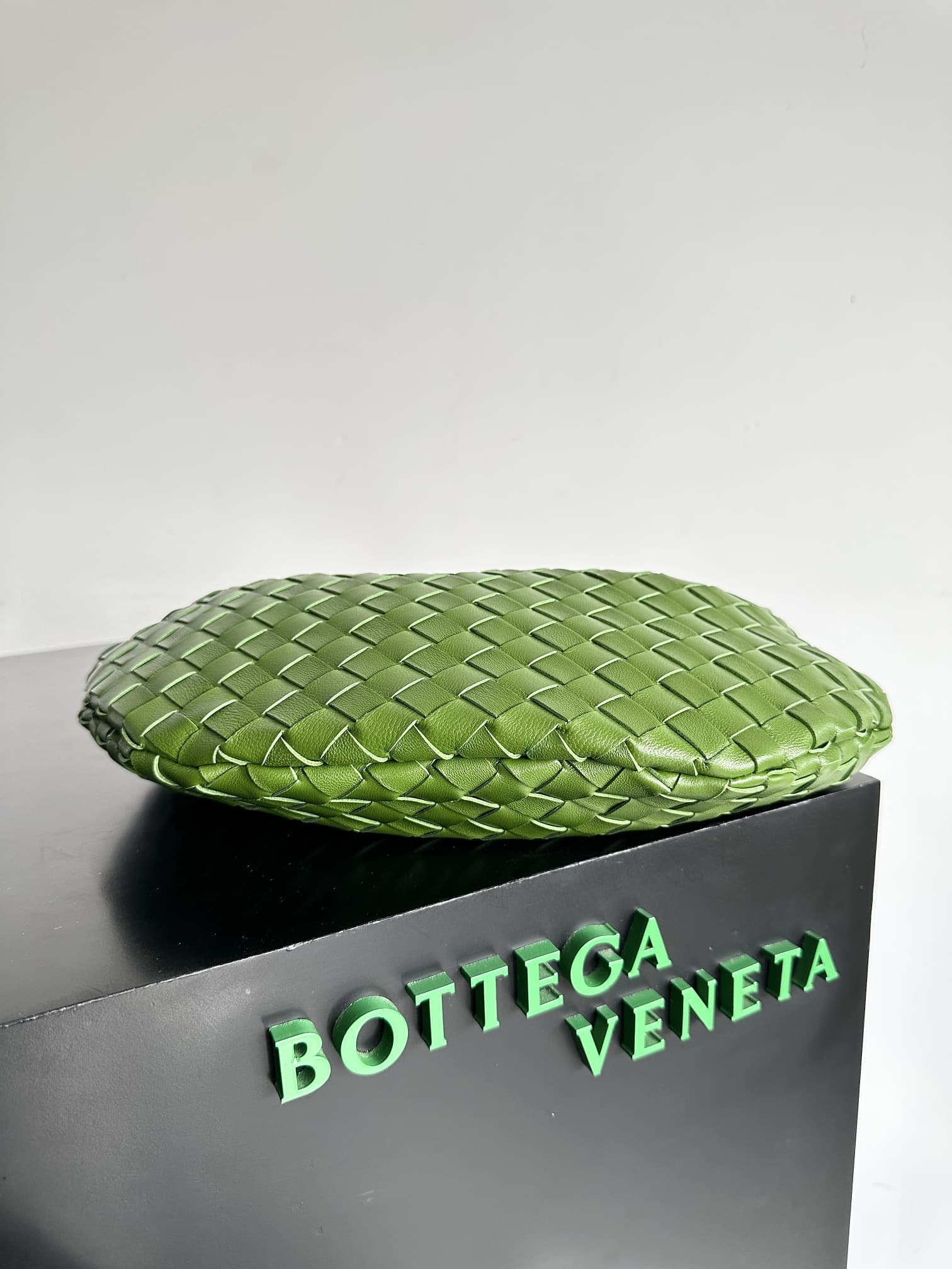 BV Sardine Small Intrecciato Green TOP