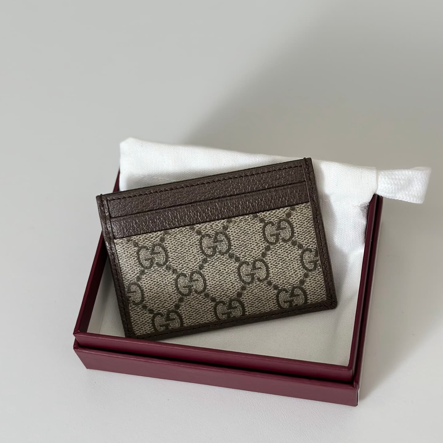 Gucci Ophidia card case wallet Coffee 838486 High