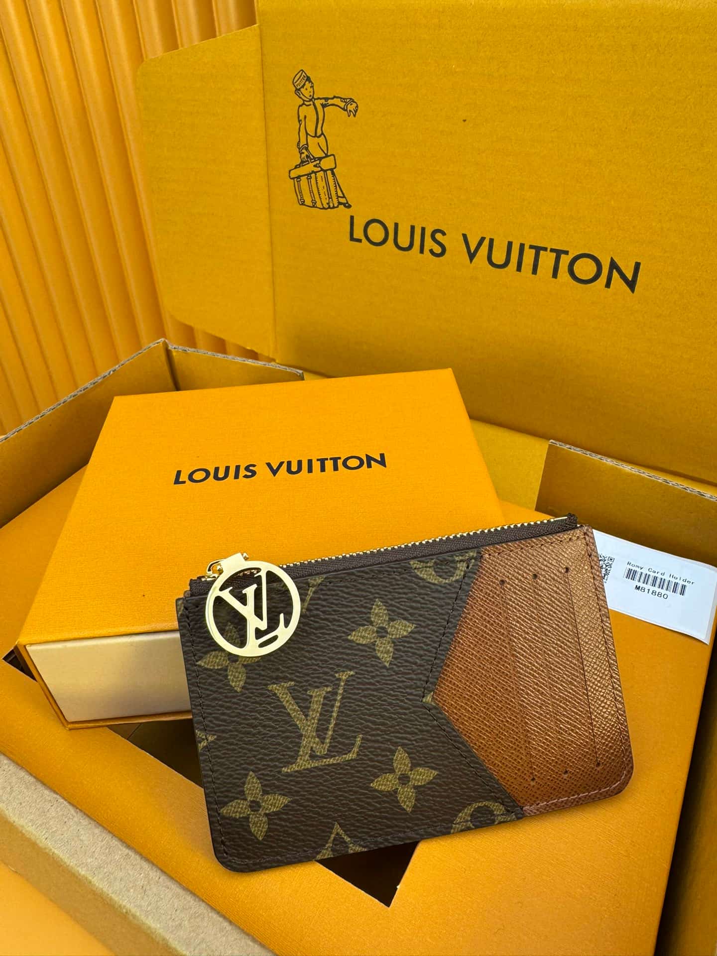 Louis Vuitton Romy Card Holder Monogram coated canvas M81881 Brown High