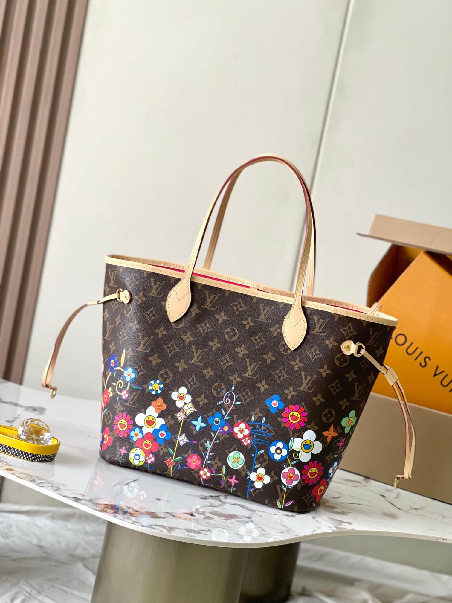 Louis Vuitton x Murakami Neverfull MM Monogram coated canvas M13271 Top