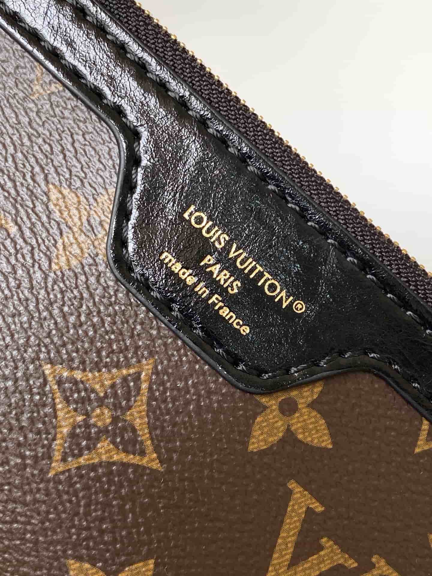 Louis Vuitton Neverfull Bandoulière Inside Out BB Monogram Shearling Coated canvas M26315 High