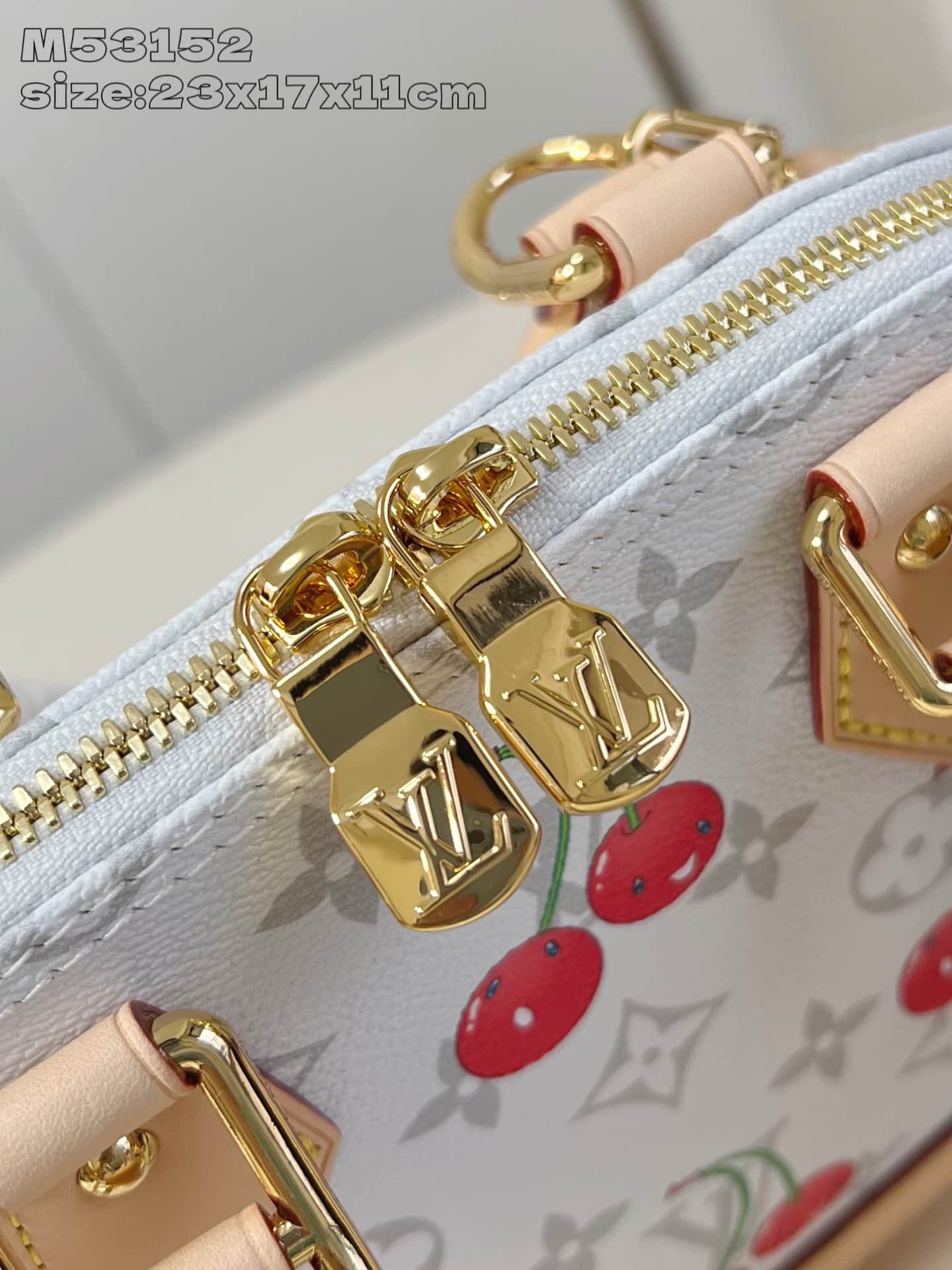 Louis Vuitton x Murakami Alma BB Monogram cherry coated canvas M14234 High