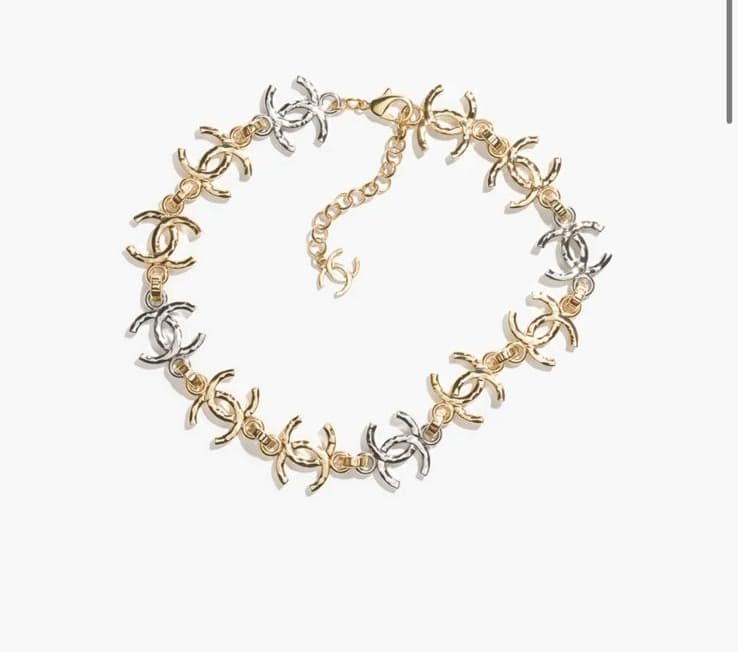 Chanel NECKLACE Gold &Silver Metal High