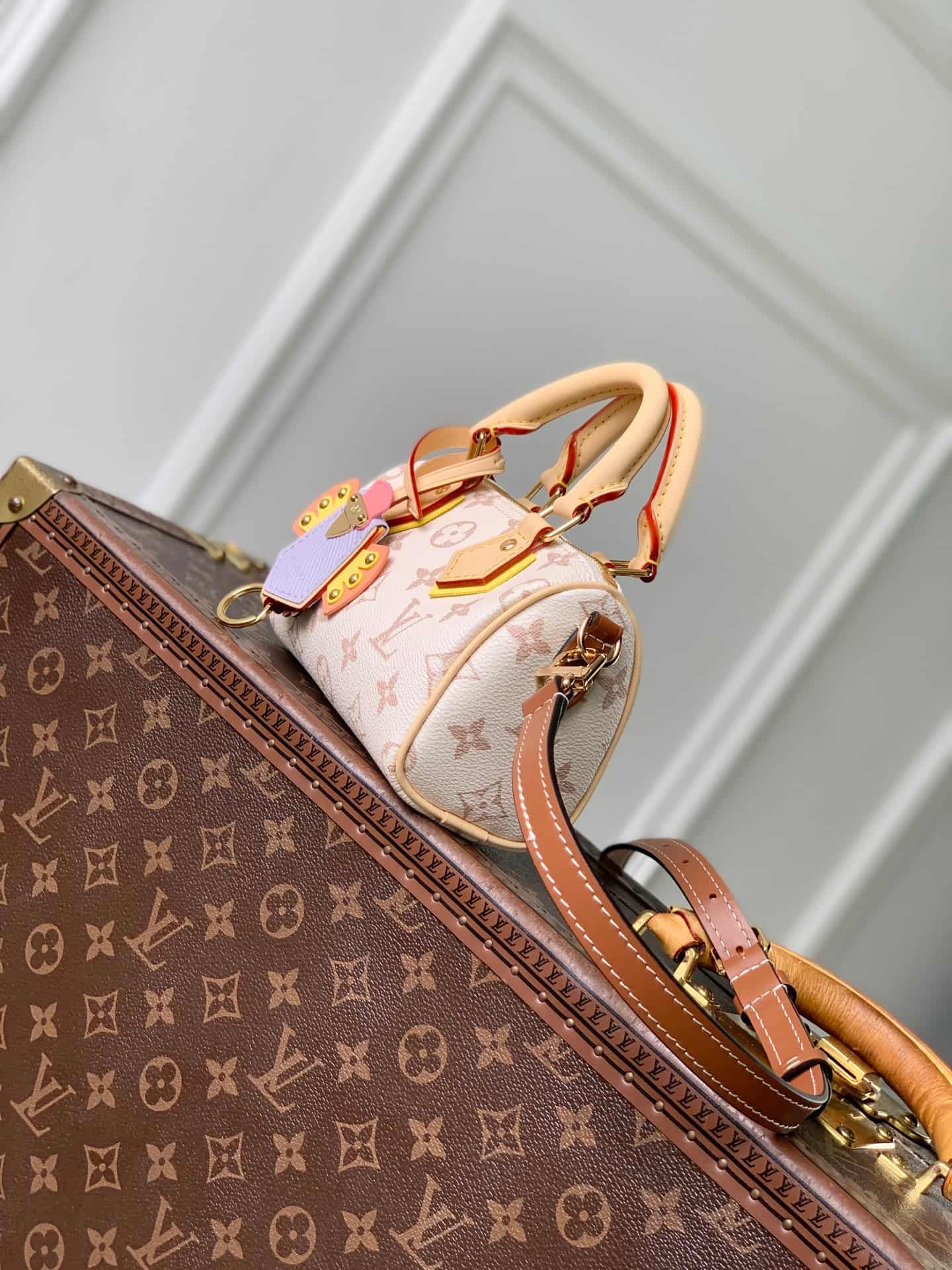 Louis Vuitton Nano Speedy Monogram Dune Coated canvas M29781 High