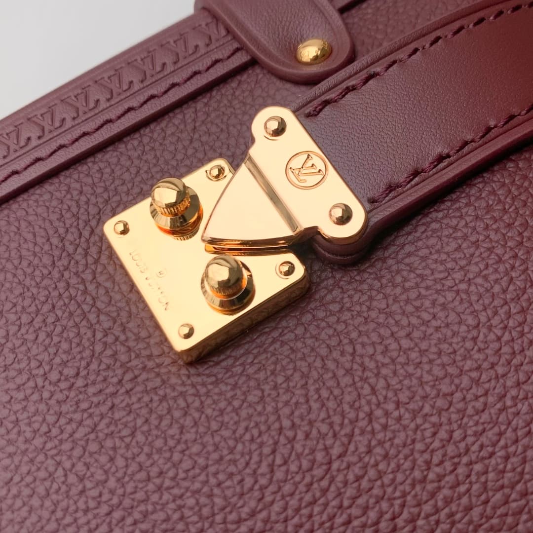 Louis Vuitton Side Trunk MM Calf leather M25669 Wine Red High