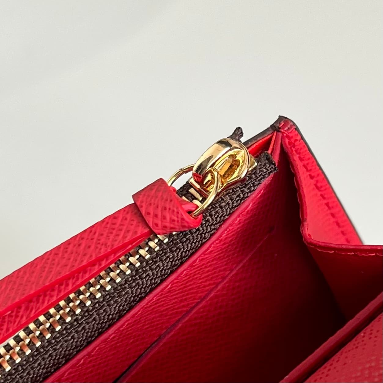 Louis Vuitton Monogram Canvas & Leather Rosalie Coin Purse M62361 Red High