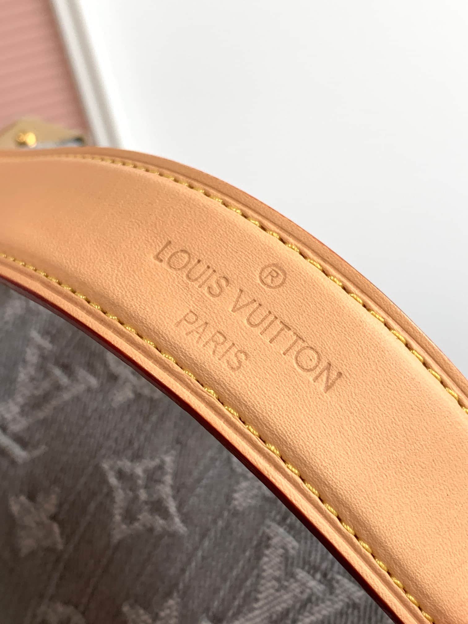 Louis Vuitton Side Trunk MM Monogram Washed Gray Denim M13285 High