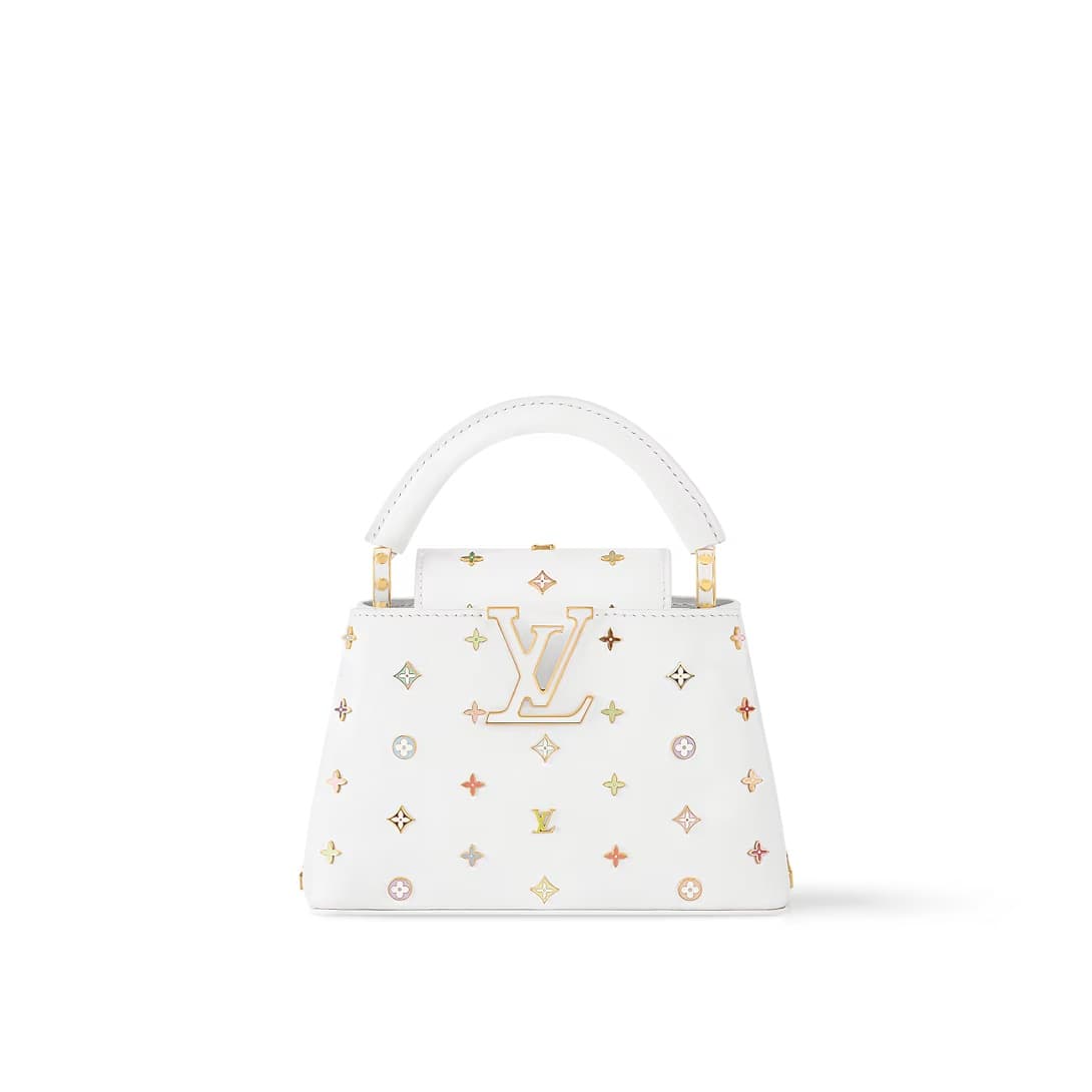 Louis Vuitton x TM Capucines Mini Multicolored Cowhide leather and metallic studs M14165 TOP