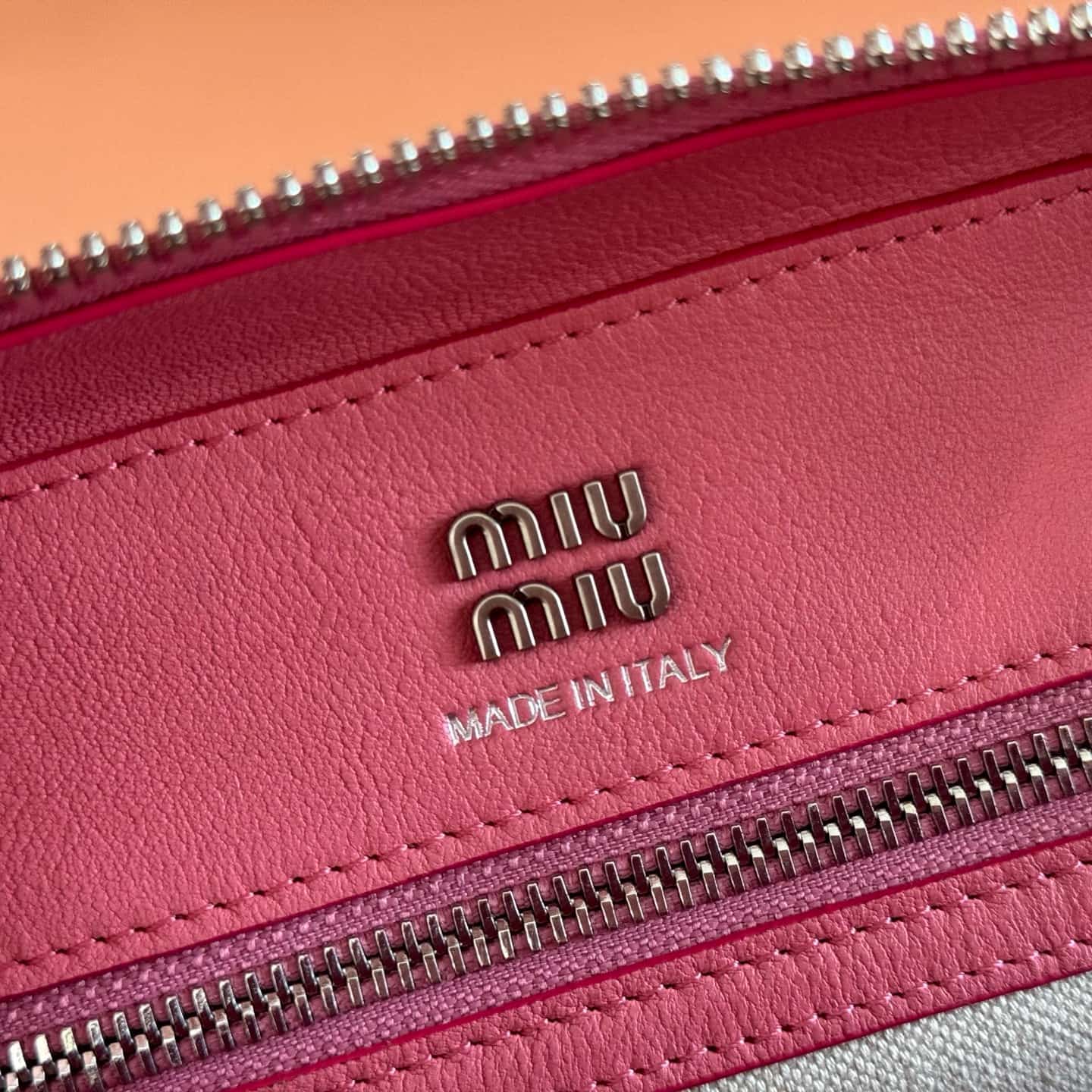 Miu Miu Vivant nappa leather bag Pink 5BB199 TOP