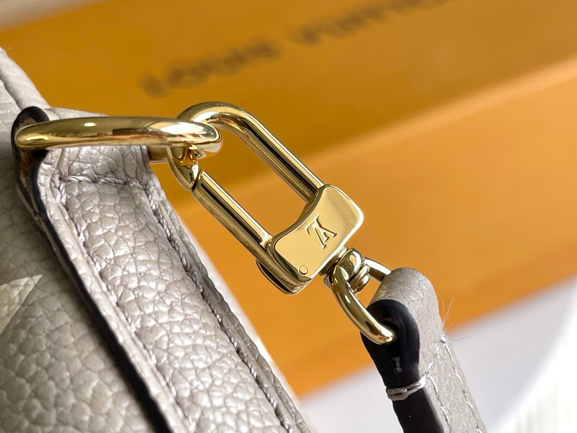 Louis Vuitton Nano Noé Tourterelle Gray / Cream Monogram Empreinte leather M46291 TOP