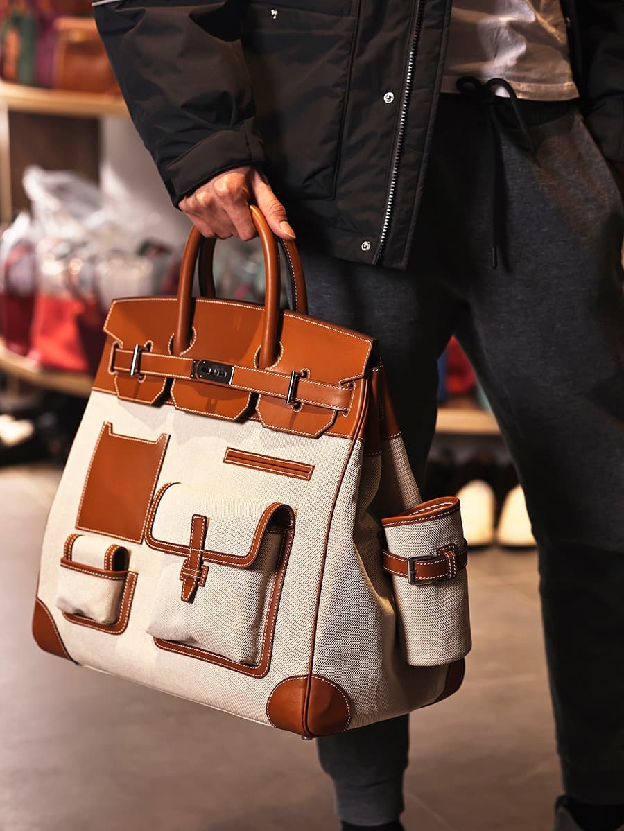 Hermes Birkin Cargo bag 40 Canvas & Swift Leather WAX High