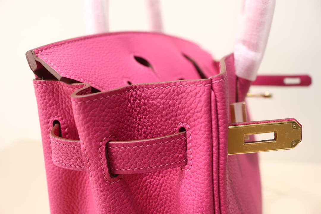 Hermes Birkin 25/30/35cm Bag Togo Leather In Fushsia WAX High