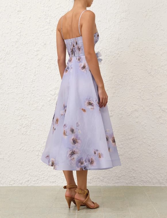 ZIMMERMANN Hypnotic Picnic Dress silk linen 5775DF251