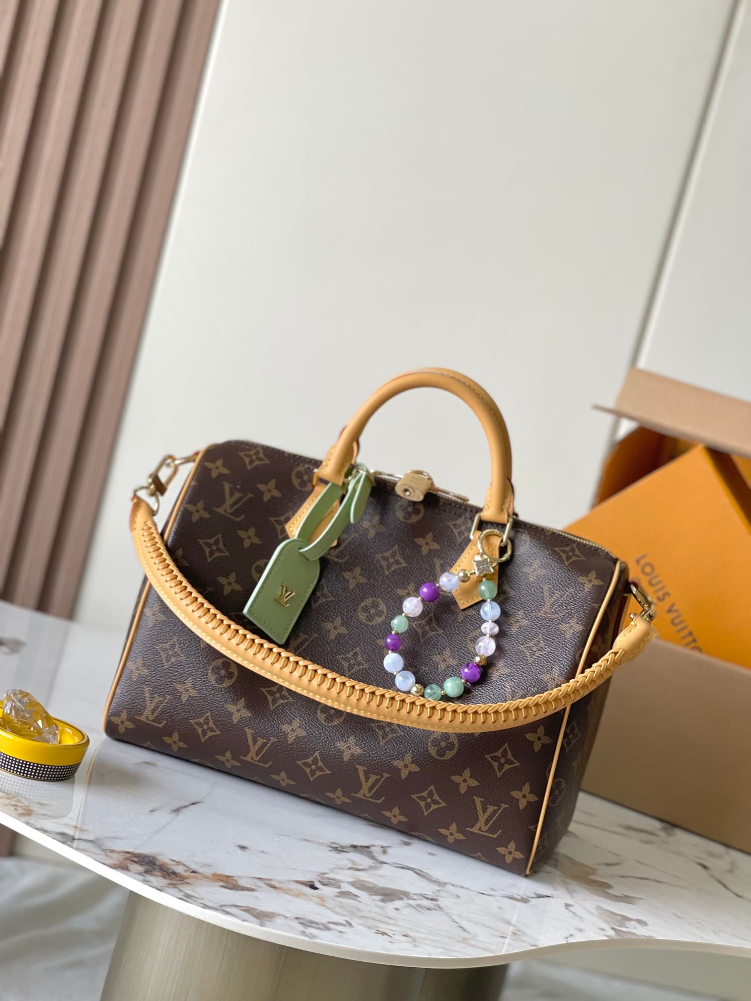 Louis Vuitton Speedy Soft 30 Lucky Coated canvas Monogram/Green M15107 TOP